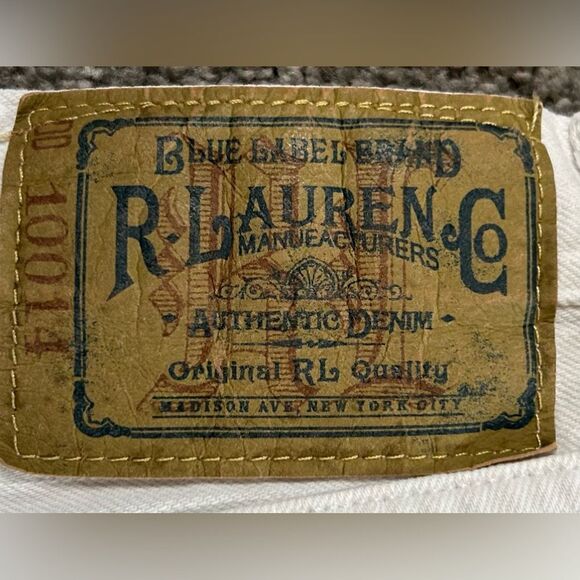 Ralph Lauren Sport Blue Label Prescott 208 White Straight Leg Jeans sz 31 - Picture 7 of 11